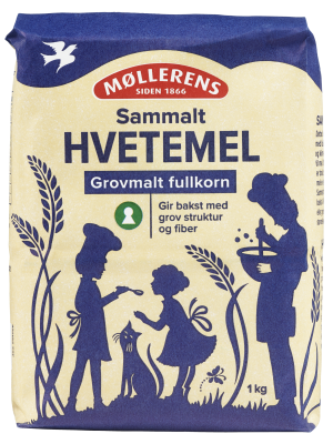 Møllerens Hvetemel sammalt grovmalt - Front