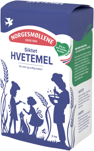 Norgesmøllene Hvetemel siktet - Left