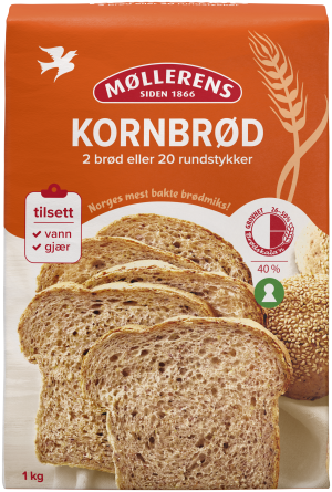 Norgesmøllene Kornbrød - Front